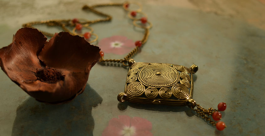 प्रभा ✺ Brass Necklace { 4 }